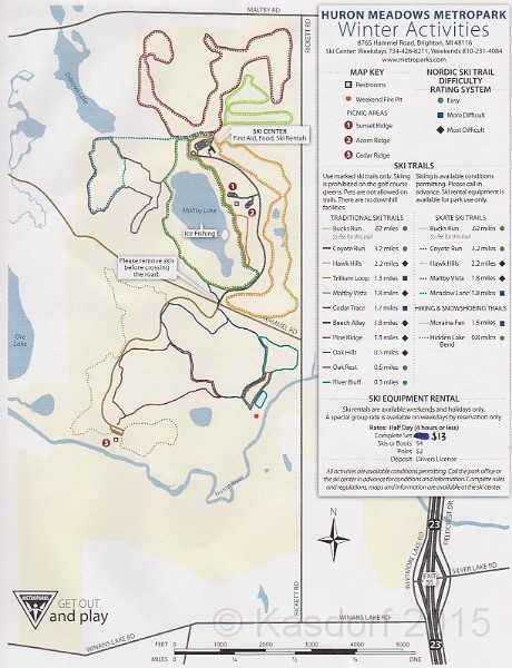 2015-03 No Frills All Thrills 8K 176.jpg - 2015 No Frills All Thrills 8K in Huron Meadows Metro Park. A little snow and ice on the trails along with a soggy path makes for an interesting run!